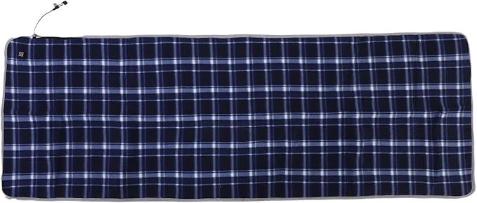 Heated Sleeping Bag Pad Soft Crystal Velvet 5 Heating Zones Adjustable Temperature for Camping and Outdoor Enthusiasts