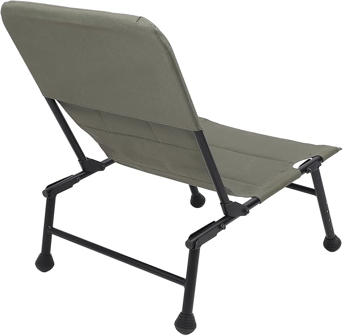 Alomejor Folding Chair with Cushion Adjustable Legs Camping Designed with Double Thread Sewing Techniques for Outdoor Fishing