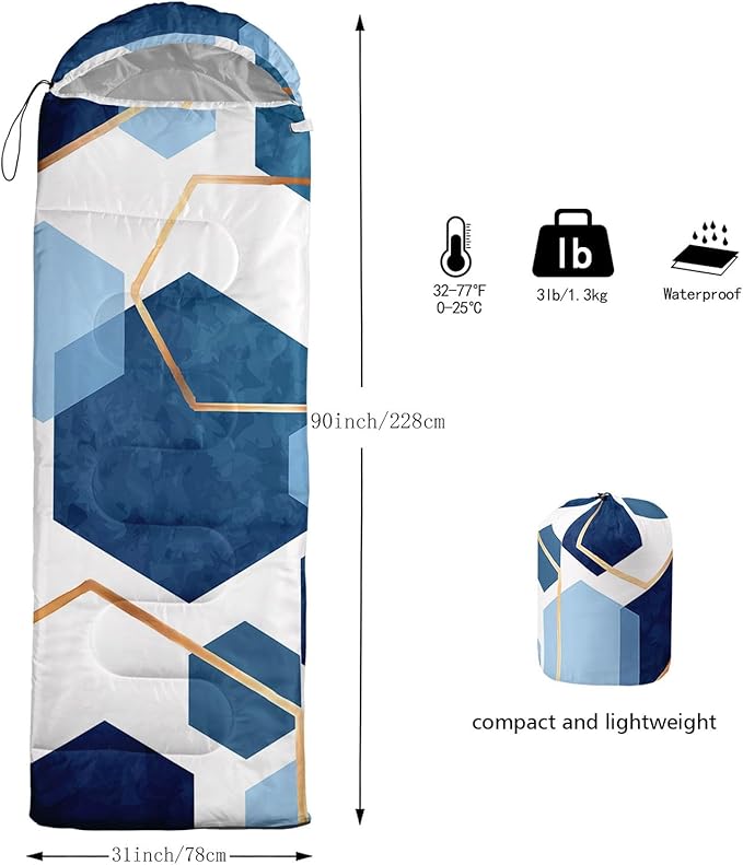 Kids Sleeping Bag for Boys Girls3D Basketball Print-Lightweight Warm Portable Outdoor Indoor-Waterproof Cold Weather Resistant Sleeping Bag for Camping Hiking