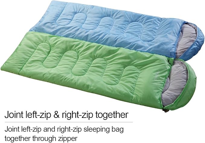 FARLAND Sleeping Bags 30℉ for Adults Teens Kids with Compression Sack Portable and Lightweight for 3-4 Season Camping HikingWaterproof Backpacking and Outdoors