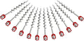 12 Pcs 12 Aluminum Ground Anchors Tent Stakes Heavy Duty for Swing Set Anchors Screw in Kit for Tents Canopies ShedsAmusement FacilitiesSwing Sets Outdoor