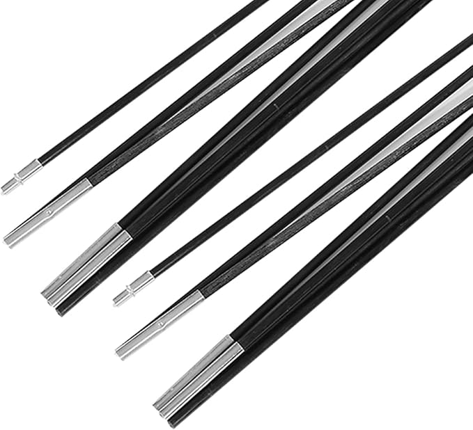 Tent Tarp Poles 3.96m Universal Fiberglass Replacement Tent Rods Adjustable Tent Poles Camping Awning Frame Kit Tent Poles Replacement for Outdoor Camping Support
