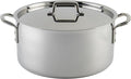 WINCO Tri-Ply Stock Pot 20-quart Silver
