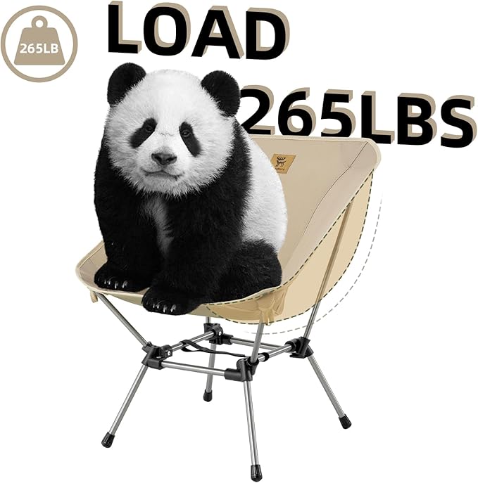 Backpacking Chair Portable Folding Camp Chair Compact Foldable Chairs Ultra Lightweight Outdoor Balcony/Garden/Travel/Party/Fishing Chair with Storage Bag