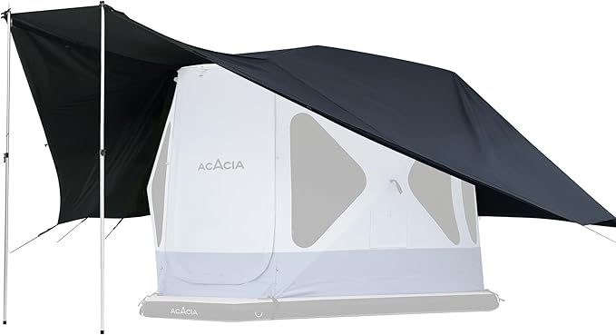 ACACIA Canopy 4 Person for Space Acacia Camping System PU2000 Waterproof Camping Tarp for 4 Season Camping UPF50+ Sunproof Tent Tarp with 4 Telescoping Poles Carry Bag Star Night