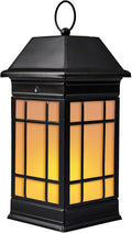 15.5 Solar Lantern Outdoor Waterproof Glass Flickering Flame Solar Lanterns Hanging Metal Lantern Decorative for Patio Front Porch Garden Backyard Tabletop Mothers Day Gifts Mom