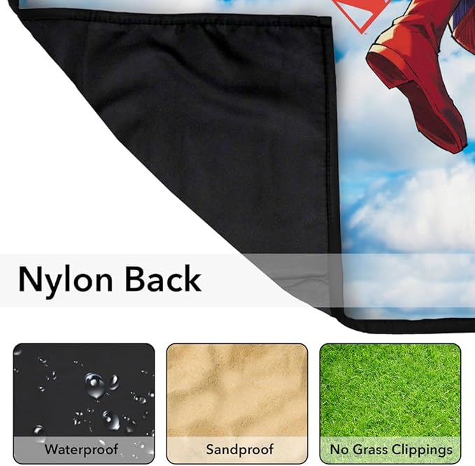 LOGOVISION Superman (2025) Superman Lois Embrace Clouds Outdoor Blanket for Picnic Beach Camping Park Tailgate 50x60