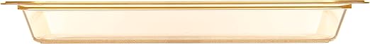 Carlisle FoodService Products Storplus Full-Size High Heat Food Pan for Catering Buffets and Restaurants High Heat Plastic 2.5 Inches Deep Amber