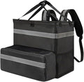 Insulated Pizza Backpack Extendable Compartment Warm Coating for Food Transport