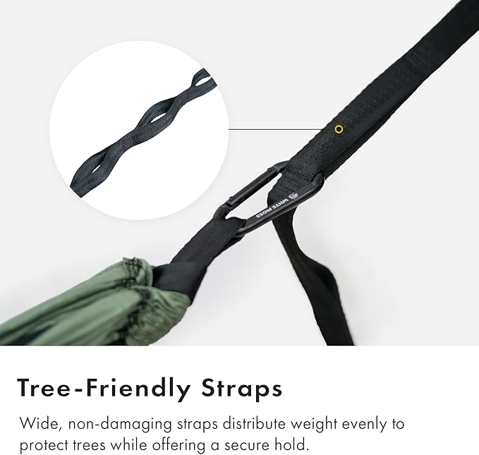 Suparpine I Hammock for Camping with Straps Included (Moss Single)