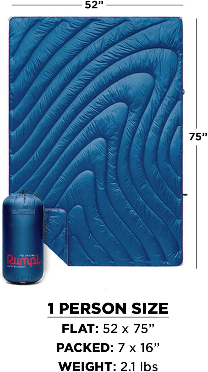 Rumpl Original Puffy National Park Blanket for Camping and Outdoors Yellowstone - V1
