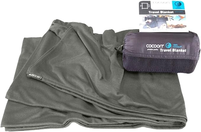 cocoon - Coolmax Travel Blanket | Compact Throw Blanket for Camping and Hiking | Fits in Backpack | Attaches to Luggage | Travel Essential | Fast Drying (Regular 70 x 55)