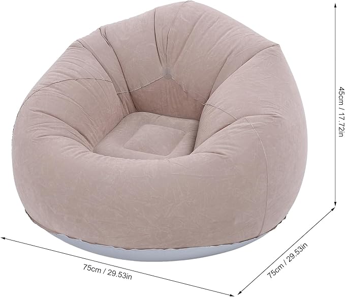 Comfortable Inflatable Lounge Chair for Living Room Bedroom Playroom Ergonomic Design Outdoor Travel Camping Picnic Beach Chaise Lounges