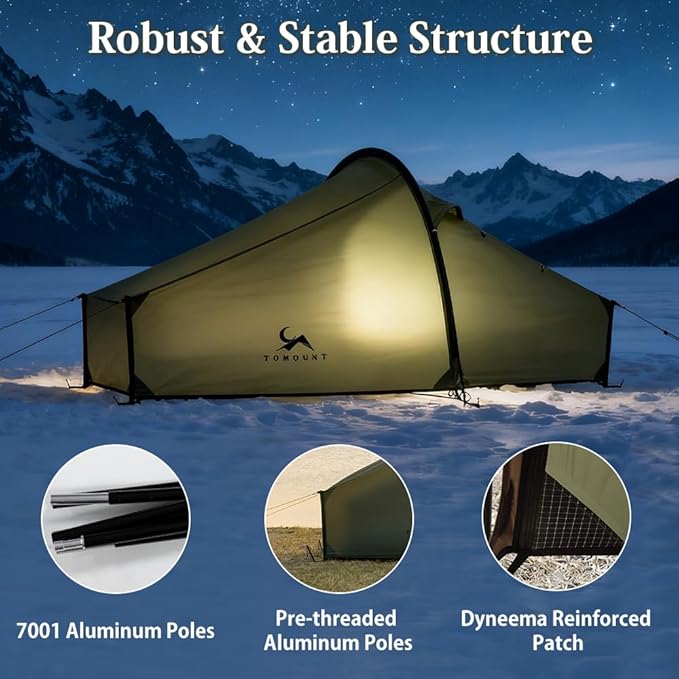 Ultralight 15D Nylon Tent Lightweight Backpacking TentWaterproof Windproof Tents for ClimbingCampingHikingTrekking