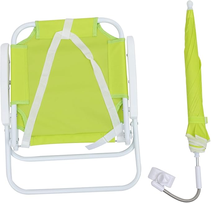 Kisangel 1set Boys and Girls Umbrella Beach Chair Lightweight Portable Sun Block Stool for Outdoor Fun for Boys and Girls Camping Beach Activities Non- Design Storage Convenience