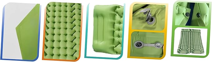 Convenient Foot Stepping Inflatable Mat Outdoor Camping Moisture Proof Mat Car Inflatable Mattress (1 Piece Multiple Colors to Choose from)