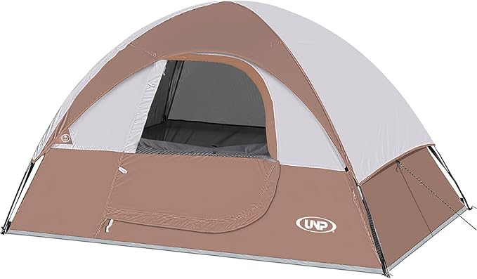 Camping Tent 2-4 Person Waterproof Windproof Tent with Rainfly Easy Set up-Portable Dome Tents for Camping…