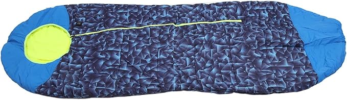 Outdoor Heated Sleeping Bag | USB Powered 5V 2A with 3 Temperature Levels | Outdoor Blue for Camping/Hiking/Travel | Lightweight &amp Portable 1191g