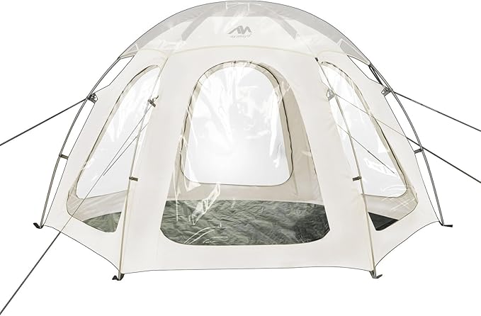 Transparent Rainfly Replacement for AYAMAYA Screen Tent to Make a Bubble Tent Weather Proof Pod - You can Enjoy The Rainy Days!