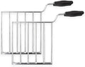SMEG TSSR01 Sandwich Rack Set – 2-Piece Stainless Steel Toasting Cages with Anti-Heat Handles – Compatible with SMEG TSF01 &amp TSF03 Toasters