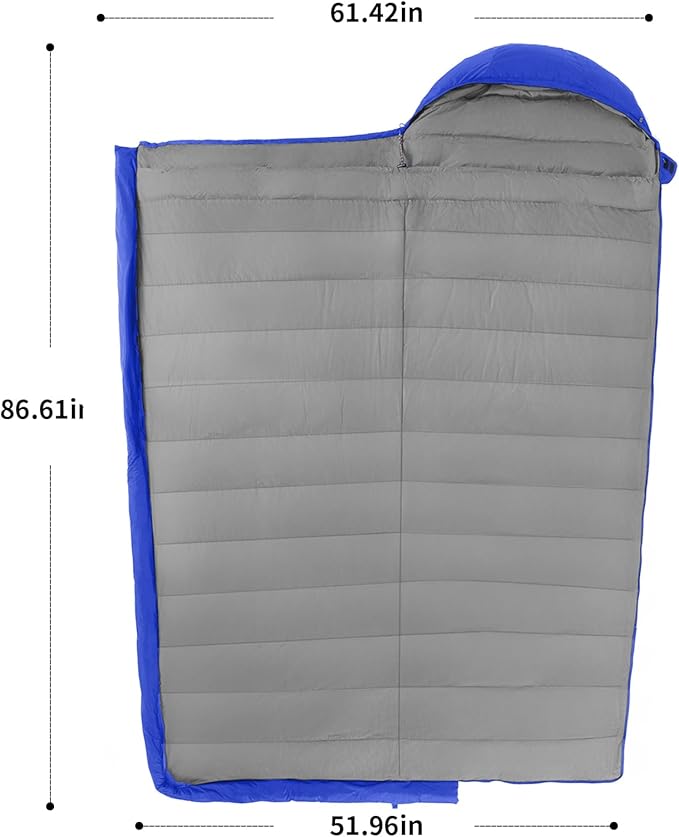 Down Sleeping Bag for Adults 600 Fill Power Ultralight &amp Compact with Compression Sack for Backpacking Camping Hiking