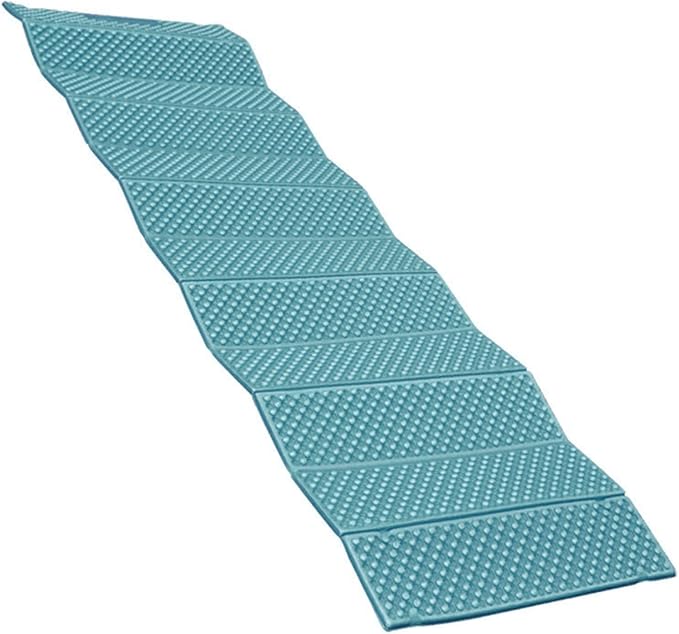 Alomejor Double Egg Crate Foldable Sleeping Pad Soft PVC Thickened Isolation Pad for Camping (186 * 57)