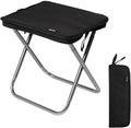Naturehike 11in Ultralight Camping Folding Stool - Supports 390lbs 0.72lb Compact Portable Stool 7075 Aluminum Alloy &amp 600D Oxford Pocket Chair for Adult Backpacking Fishing Sports Events