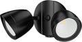 ML Lighting 18002-PBK 2-Light Security Flood Lights Powder Coated Black