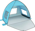 TOBTOS UPF 50+ Pop Up Beach Tent Easy Set Up Beach Umbrella Sun Shelter for 2-3 People UV Protection Portable Sunshade Baby Canopy Cabana Lightweight with Carry Bag