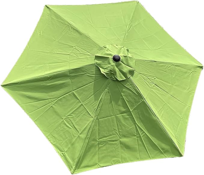 BELLRINO DECOR Replacement STRONG &amp THICK Umbrella Canopy for 9ft 6 Ribs (Canopy Only) (MATCHA GREEN)