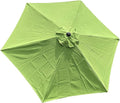 BELLRINO DECOR Replacement STRONG &amp THICK Umbrella Canopy for 9ft 6 Ribs (Canopy Only) (MATCHA GREEN)