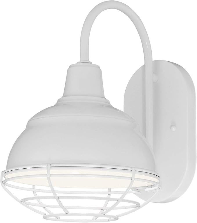 Millennium Lighting RWHWB8-WH 1-Light Outdoor Wall Light with White Finish