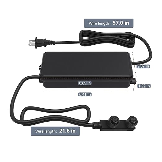 for Philips Hue Bridge Outdoor Low Voltage Lights Strip 24V 100W Power Supply Compatible with Philips Hue Lily Spot/XL Spot Calla Pedestal Econic Pathway Amarant Light Bar
