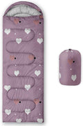 AILONEN Cartoon Camping Sleeping Bag for Boys Girls AdultsLightweight &amp Waterproof3 Season Warm &amp Cold WeatherPortablePrinted Sleeping BagTravelingCampingHiking