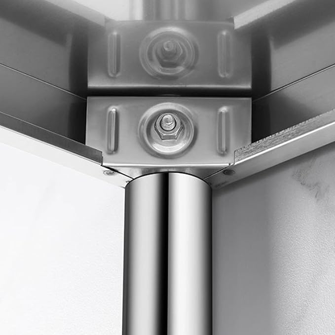 Double Tier Stainless Steel Overshelf 12” x 30” Commercial 2 Tier Overshelf for Prep &amp Work Table in Kitchen Restaurant Home