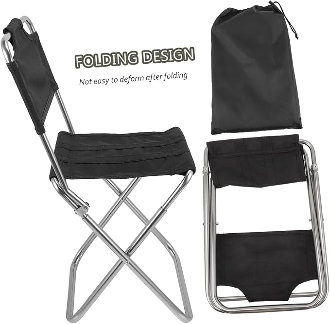 Beach Chair Folding Stool Portable and Collapsible Comfortable for Sedentary Use Suitable for Camping Fishing and Leisure