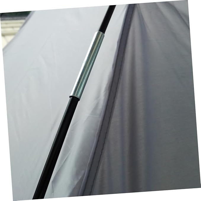 Balacoo Portable Triangle Beach Tent Canopy Shelter UV for Camping Fishing Lightweight Durable Design Black Grey