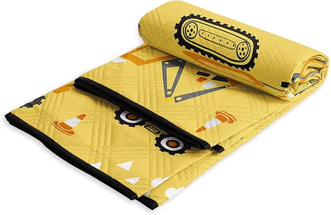 Outdoor Picnic BlanketPortable Sandproof Waterproof Picnic MatTruck Excavator Tractor Printed Camping Beach Mat for Sand and Wet Grass Hiking (Excavator S)
