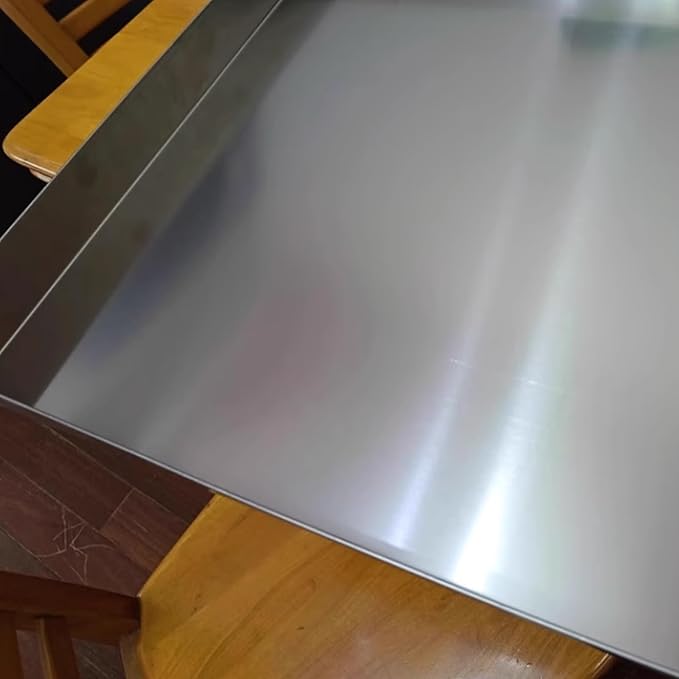 Heavy Duty 304 Stainless Steel Washer Drip Tray for Air Conditioner Drain Pan HVAC Multi-Purpose Water Catcher &amp Protection (20x110cm / 8x43in)