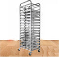 Quick Rack for Baking Pans15-Tier Heavy-Duty Bread Pan Rack - Quick Proofing &amp Storage Solution for Bakeries Restaurants &amp Catering - Durable Space-Saving Design