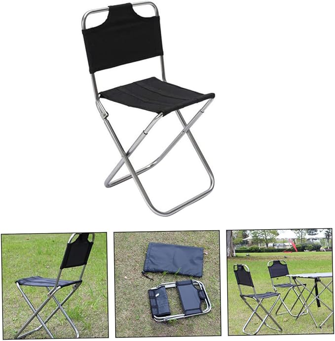 1pc Lightweight Portable Stool Folding Chair for Outdoor Camping Fishing Easy to Carry