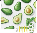 Waterproof Sandproof Beach Blanket 59''×68'' Avocados Polyester Outdoor Picnic Blanket with 4 Stakes &amp Storage Bag for BeachCampingVacation Fruit