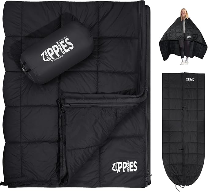 3M Thinsulate Insulation Puffy Camping Blanket for Cold Weather Queen Size Warm Camping Quilt with Zipper Waterproof Outdoor Sleeping Bag for Hammock Cozy &amp Versatile Gift for Men and Women