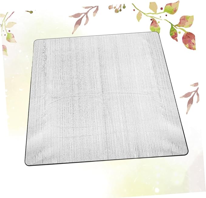 Outdoor Dampproof Camping Mat with Aluminum Film Lightweight Foldable Sleeping Mattress for Hiking Picnic Blanket Cushion Random Edge Color Random Color