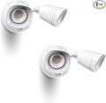 2 Pack LED Flood Lights Outdoor 16W 1900LM 5000K Daylight IP65 Waterproof Security Lights with 2 Adjustable Heads Exterior Wall Light for Patio Garage Yard(White-2P)