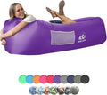 WEKAPO Inflatable Couch Air Lounger Chair - Camping &amp Beach Accessories Portable Blow up Sofa for Hiking Lawn Indoor/Outdoor Movies &amp Music Festivals. Lightweight and Easy to Set Up Air Ham
