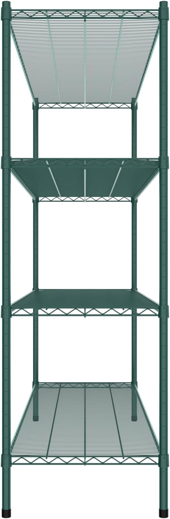 Commercial NSF Listed Green Epoxy Stationary Wire Shelving Kit 21 x 72 x 64 with 4 Shelves Perfect for Warehouse Walk-in Refrigerator Freezer Grocery Store Restaurant Dishroom