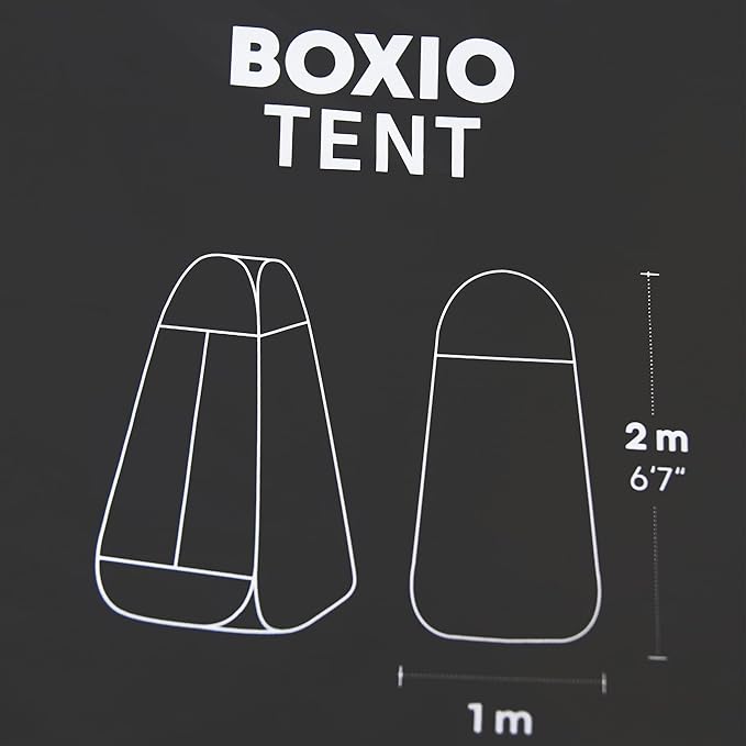 BOXIO - Tent: Instant Pop Up Privacy Shelter – Portable Toilet Outdoor Shower Camping Changing Room SUV Truck Winter Bathroom Gear Beach Travel