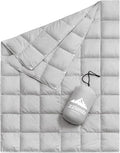 zzlamb Puffy Down Camping Blanket Water-Repellent Down Throw Travel Blanket Portable for Outdoor Light Warm Quilt for Couch Plane Car Theater Stadium Picnic RV Backpacking Hammock