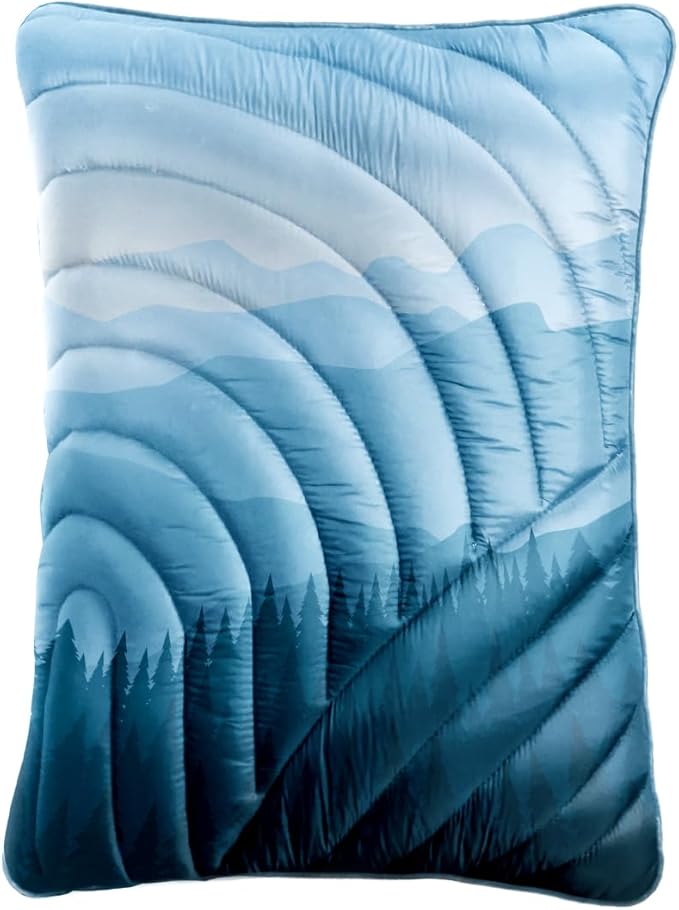 Camping PillowSupportive Compressible Travel Pillow Large Size Lightweight Camp Pillow with Storage Bag for CampingHikingBackpackingAirplane